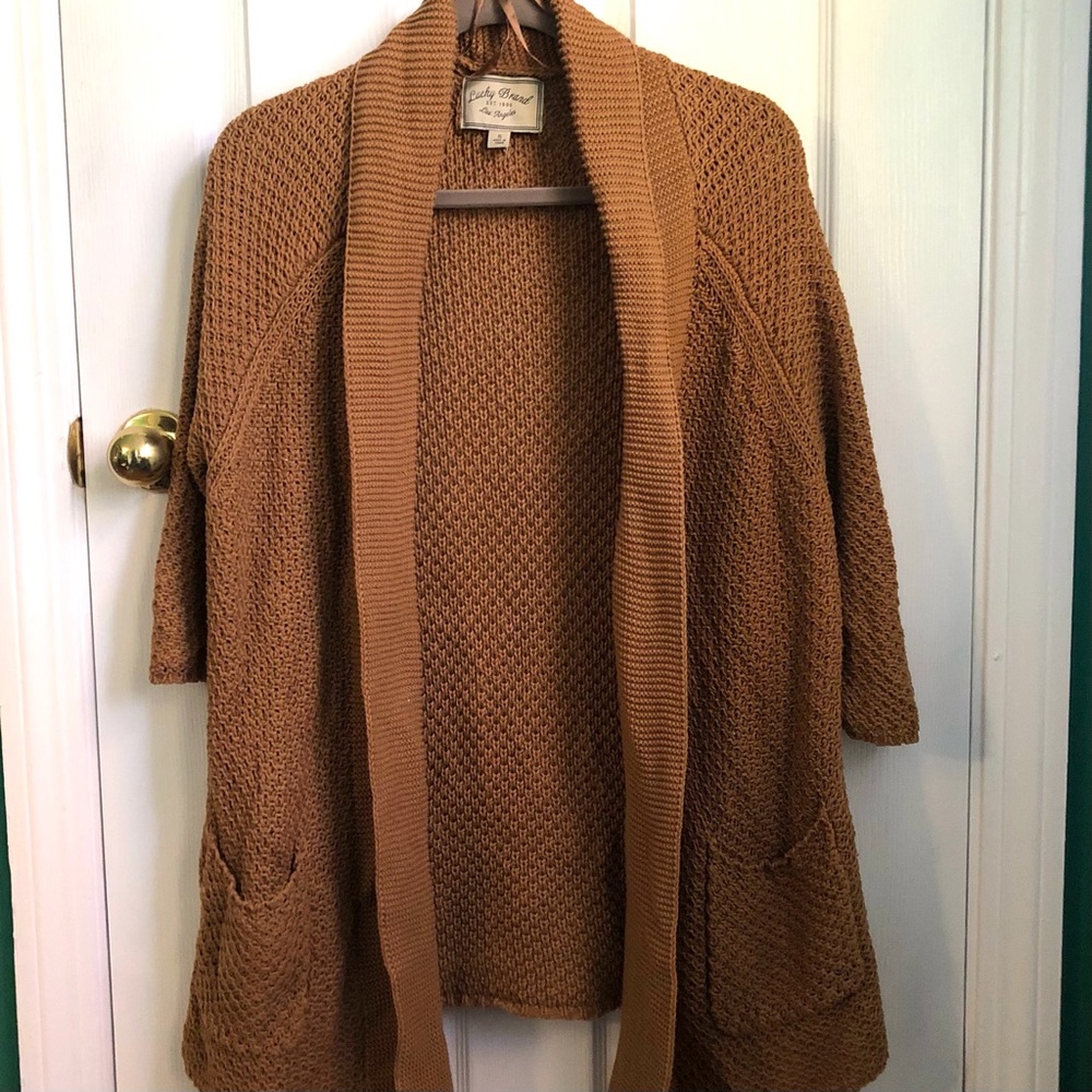 Lucky Brand Carmel open long cardigan small - Picture 1 of 8